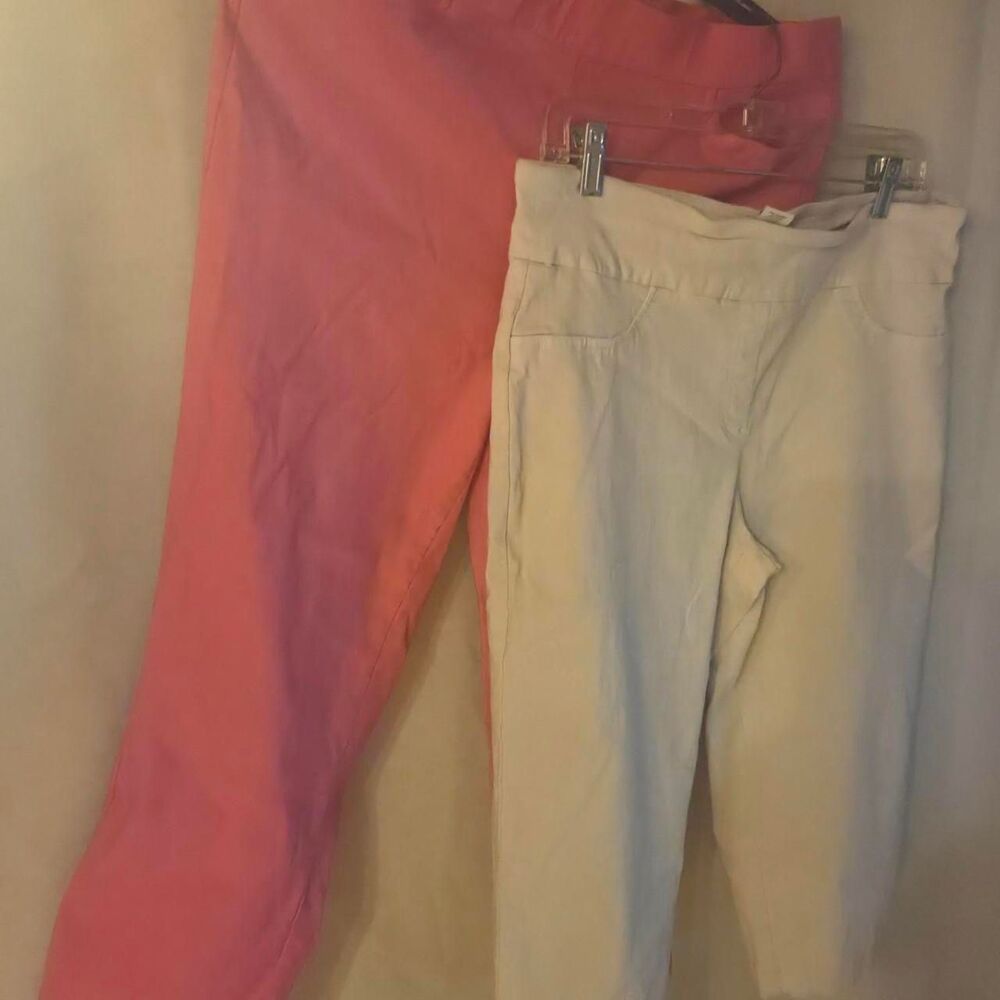 Summer Capri Bundle (Set of 2) size 14 casual look stretch fabrics